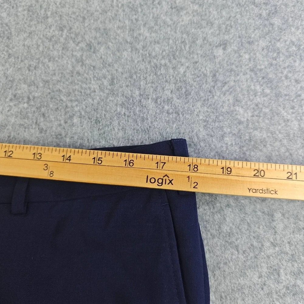 Suitsupply Brescia Dress Pants Mens 34S Slim Fit Navy Blue Wool Trousers